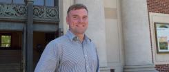 John Hilary in front of MU